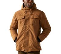 Regatta Eamont Insulated Mens Waterproof Jacket Brown Hooded Outdoor Fleece Coat