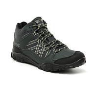 Regatta Kids Lightweight Edgepoint Waterproof Mid Walking Boots Briar Electric Lime, Size: UK3