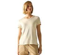 Regatta Women's Elkie V-Neck Short Sleeved T-Shirt in Cream | Size: 18 Regatta Cream 18
