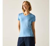 Regatta Elkie V-Neck Short Sleeved T-Shirt In Light Blue Light Blue 10