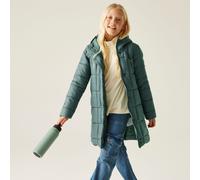 Regatta Embrie Longline Water-Repellent Baffled Jacket in Green | Size: 15-16 Years Regatta Green 15-16 Years