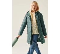 Regatta Embrie Longline Water-Repellent Baffled Jacket in Green | Size: 3-4 Years Regatta Green 3-4 Years