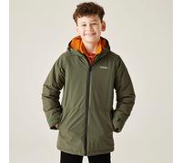 Regatta Kids Farbank II Waterproof Jacket Reflective Trims Breathable Winter Coat