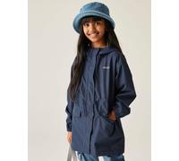 Regatta Female Ballina Waterproof Hooded Raincoat (3-13 Yrs) - 7-8 Y - Navy, Navy,Pink