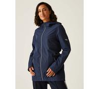Regatta female Brika Waterproof Hooded Raincoat - 14 - Navy, Navy,Green Mix