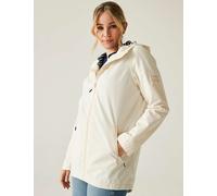 Regatta female Brika Waterproof Hooded Raincoat - 18 - Cream, Cream