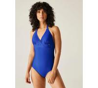 Regatta female Flavia II Tummy Control Halterneck Swimsuit - 12 - Blue, Dark Navy Mix,Blue,Navy Mix