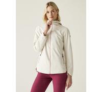 Regatta female Hamara IV Waterproof Hooded Rain Jacket - 12 - Cream, Cream,Grey