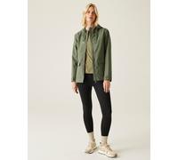 Regatta female Otilie Waterproof Hooded Raincoat - 14 - Green Mix, Green Mix