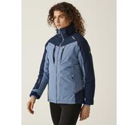 Regatta female Winter Calderdale II Hooded Raincoat - 16 - Blue, Black,Blue