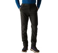 Regatta Fenton Geo Softshell Mens Walking Pants Black Outdoor Pockets Trousers