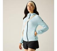 Regatta Ferna Marl Full Zip Hooded Stretch Midlayer In Mint Mint 12