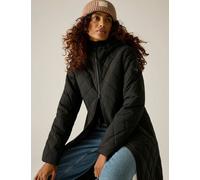 Regatta Fionne Water Repellent Quilted Hooded Jacket Black