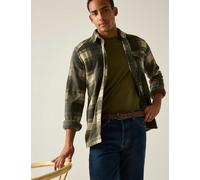 Regatta Frankie Checked Flannel Shacket Khaki
