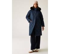 Regatta Women's Freyla Hooded Water-Repellent Insulating Baffled Jacket in Navy | Size: 12 Regatta Navy 12