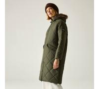 Regatta Womens Freyla Quilted Jacket Water Repellent Insulated Hooded Winter Coat