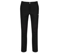 Regatta Geo Softshell II Warm Backed XPT Stretch Breathable Windproof Water Repellent Trousers - Black, 36"
