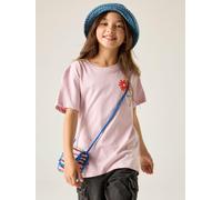 Kid's cotton T-shirt Regatta Bosley Violet 3/4 ans