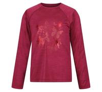 Regatta Girls Butterfly Raglan T-Shirt - Rumba Red - 13 Years - Rumba Red - 100% Polyester