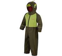 Regatta Great Outdoors Kids Charco Waterproof Rain Suit (24-36 Months) (Ivy Green)
