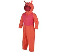 Regatta Girls' Charco Rain Suit, Neon Peach, 36-48