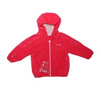 Regatta Girls Girl's Baby Peppa Pig Reflective Waterproof Hooded Jacket in Pink - Size 6-12M