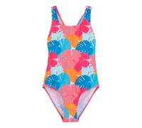 Regatta Girls Katrisse Tropical Leaves One Piece Swimsuit (Multicoloured) - Green - Size 13Y