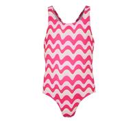 Regatta Girls Katrisse Wavy Lines One Piece Swimsuit - Pop - 9-10 Years - Pop