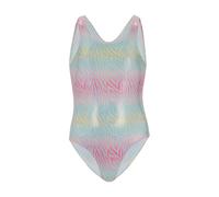 Regatta Girls Katrisse Zebra Print Metallic One Piece Swimsu RG12548