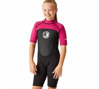 Regatta Girls Kids' Shorty Wetsuit, Black/Duchess/White, 14 EU
