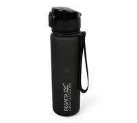 Regatta Great Outdoors 0.6L Tritan Drinks Flip Flask - Black - One Size - Black - 80% Tritan Copolyester Plastic/10% Thermoplastic Elastomer/10% Polycarbonate