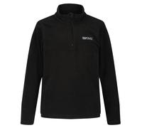 Regatta Great Outdoors Childrens/Kids Hot Shot II Half Zip Fleece Top - Black/Black - Black/Black - 13 Years