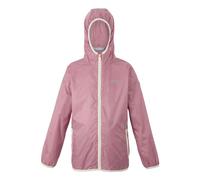 Regatta Great Outdoors Childrens/Kids Lever II Packaway Rain Jacket - Lilas/Light Vanilla - 13 Years - Lilas/Light Vanilla - 100% Polyamide