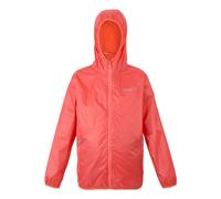Regatta Great Outdoors Childrens/Kids Lever II Packaway Rain Jacket - Peach Bloom - 13 Years - Peach Bloom - 100% Polyamide