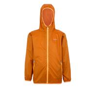 Regatta Great Outdoors Kids Lever II Packaway Rain Jacket - Fox/Bright Marigold - 13 Years - Fox/Bright Marigold - 100% Polyamide