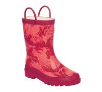 Regatta Boys Great Outdoors Childrens/Kids Minnow Patterned Wellington Boots (Unicorn/Red Ochre) - Multicolour - Size UK 3 Infant