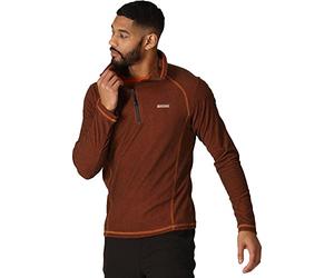 Regatta Great Outdoors Mens Montes Funnel Neck Fleece Jumper (2XL) (Burnt Copper)