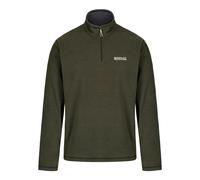 Regatta Great Outdoors Mens Thompson Half Zip Fleece Top - Dark Khaki - L - Dark Khaki - 100% Polyester
