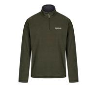 Regatta Great Outdoors Mens Thompson Half Zip Fleece Top - Dark Khaki - S - Dark Khaki - 100% Polyester