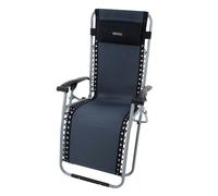 Regatta Great Outdoors Reclining Colico Lounging Chair - Black/Seal Grey - One Size