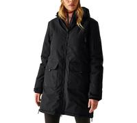 Regatta Gwynn Womens Waterproof Jacket Black Hooded Outdoor Lightweight Coat