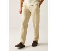 Regatta Hadlin Cotton Linen Blend Trousers Cream Mix