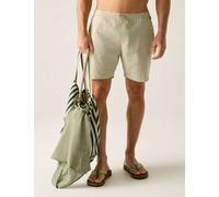 Regatta Hadlin Cotton Rich Shorts with Linen Cream Mix