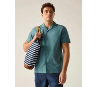Regatta Hadlin Pure Cotton Short Sleeve Shirt Green