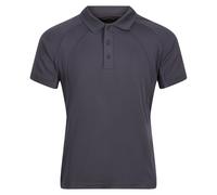 (L, Iron) Regatta Hardwear Mens Coolweave Short Sleeve Polo Shirt