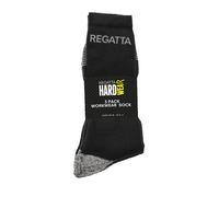 Regatta Hardwear Mens Socks (Pack Of 3) (Black) - Size UK 7-11