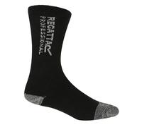 Regatta Hardwear Mens Workwear Socks (Pack Of 3) - Black - Black - 6-11 UK - 68% Cotton/16% Acrylic/14% Polyester/2% Elastane