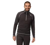Regatta Hepley Half Zip Lightweight Fleece: Black/Ash: S Size: S, Colo