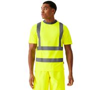 Regatta Hi-Vis Pro Contract Men's Yellow & Grey T-Shirt, Size: L