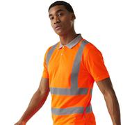 Regatta Professional Men's Lightweight Hi-vis Pro Contract Polo Orange, Size: XXL